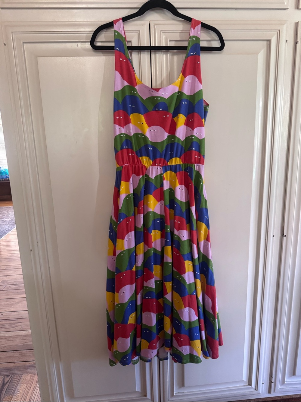 Multicolor Wave Pattern Woman’s Dress